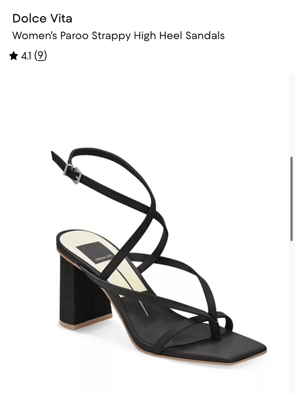 Dolce Vita Paroo Black Heel